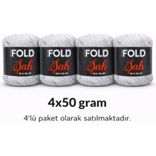 Şah -Gri Pullu Ip 50 gr 125 mt Örgü Ipi Hırka,şal,çanta Ipi