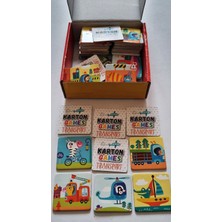 Feyza Design 48'li Ahşap Hafıza Kartları Eşleştirme Oyunu Eğitici Aktivite