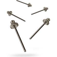 Feyza Design 5'li Gümüş Top Iğnesi Seti