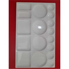 Hatas Profesyonel Palet Plastik 16X27X1 cm Ebatında