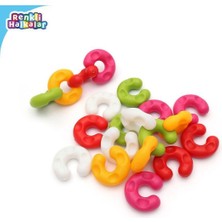 Feyza Design Renkli Halkalar Zeka Oyunu Çocuk Oyunu Eğlence Seti