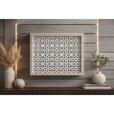 EyluX Shop Modern Dekoratif Duvara Asılabilir Sigorta ve Modem-Wifi Saklama Kutusu 25x35 cm Derinlik 10CM