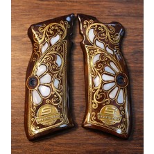 Yücel Av Bayii Sarsılmaz Kılınç 2000 Mega, K11 Uyumlu Telkari işlemeli Sedef kakma Ahşap kabze