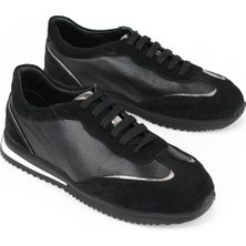 Ziya, Kadın Hakiki Deri Günlük Sneaker 1611022Z2718 Siyah