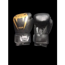 Feyza Design Siyah Suni Deri Boks Eldiveni - Dayanıklı ve Konforlu