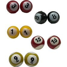 OEM Sibop Kapağı Bilardo Topu Renkli Model 2 Çift Gönderilir