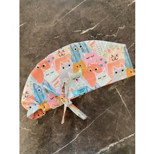 Tosbic's Store Renkli Kediler Cerrahi Bone (Ithal Kumaş)