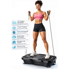 Yasomi Vibrostar TH-0070-E Bluetoothlu 3D 5 Programlı Titreşimli Spor Kondisyon Fitness Egzersiz Aleti