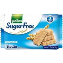 Gullon Şekersiz Vanilya Dolgulu Gofret 210 gr