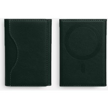 Sneezy iPhone 16-16 Pro 16 Pro Max ile uyumlu MagSafe Manyetik Katlanabilir Standlı Deri Kartlık Cüzdan