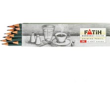 Fatih Dereceli Kalem (B) 12'Li Yerli Üretim Renkli Kalem Seti Ölçülerle