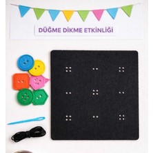 Feyza Design Keçe Düğme Dikiş Seti Eğitici ve Zeka Geliştirici