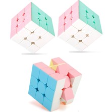 Feyza Design 3'lü Pastel Renkler Hız Küpü - Eğitici Zeka Oyunu