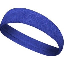 Feyza Design Mavi Sporcu Saç Bandı - Ter ve Terletici Malzeme