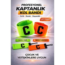 Feyza Design Yetişkin ve Çocuk Için Profesyonel Cırtlı Kaptan Kolluğu Çift Seti
