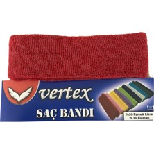 Feyza Design Kırmızı Pamuklu Sporcu Saç Bandı