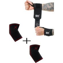 Feyza Design Siyah Spor Dirseklik ve Bileklik Seti - 2'li