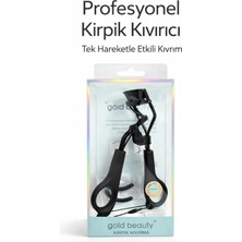 Gold Beauty Profesyonel Kirpik Kıvırıcı Kadın Acıtmayan Ergonomik Tasarım Yedek Lastikli Kullanım