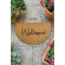 Chilai Home Coco Mortise 45X75 cm Doğal Koko Kıl Paspas,hindistan Naturel Kapı Önü Paspası