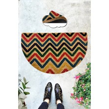 Chilai Home Coco Oblıquum 45X75 cm Doğal Koko Kıl Paspas,hindistan Naturel Kapı Önü Paspası