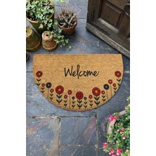 Chilai Home Coco Blattern 45X75 cm Kapı Önü Paspası, Naturel Koko Kıl Paspas