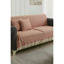 Senpai Pamuklu Koltuk Örtüsü 170X210 cm Tekli&üçlü Koltuk,çekyat ve Berjer Için | Kiremit