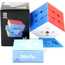Feyza Design Moyu Speed 3m Mıknatıslı 3x3 Stickerless Zeka Küpü
