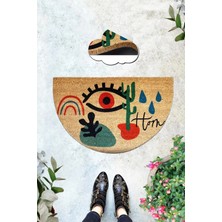 Chilai Home Coco Voll 45X75 cm Doğal Koko Kıl Paspas,hindistan Naturel Kapı Önü Paspası