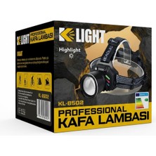 Profesyonel Şarj Edilebilir Kafa Lambası - Zoom Özellikli - Yüksek Parlaklık - KL-8502