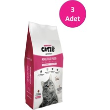 Catzo Gurme Renkli Yetişkin Kedi Maması 1kg Sağlıklı Deri, Parlak Tüy, Sindirim Sist. Destekli -(3 Adet)