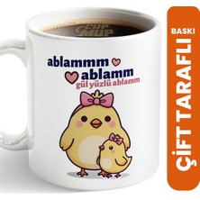 Cup Mup Gül Yüzlü Ablam | Ablaya Hediye Kupa Bardak