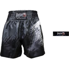Feyza Design Dijital Baskılı Muaythai Şortu - Siyah, Sport & Outdoor