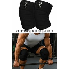 Feyza Design Diz Bandajı 2’li Fitness Dizliği - Siyah, Esnek ve Dayanıklı
