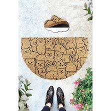 Chilai Home Coco Galia 45X75 cm Doğal Koko Kıl Paspas,hindistan Cevizi Naturel Kapı Önü Paspası