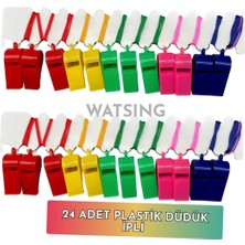 Feyza Design Renkli Düdük Set Paket 24 Adet - Spor ve Outdoor Kullanımı