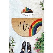 Chilai Home Coco Albergo 45X75 cm Doğal Koko Kıl Paspas,hindistan Naturel Kapı Önü Paspası