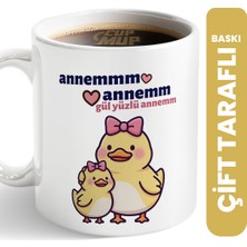 Cup Mup Gül Yüzlü Annem | Anneye Hediye Kupa Bardak