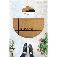 Chilai Home Coco Monno 45X75 cm Doğal Koko Kıl Paspas,hindistan Naturel Kapı Önü Paspası