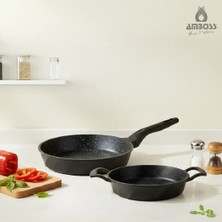 Amboss Valencia 2 Parça Döküm 26 cm Tava 20 cm Sahan Seti
