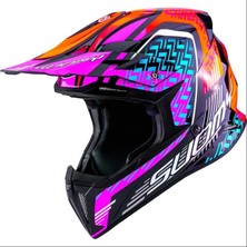 Suomy X-Wıng Motley Kask Kırmızı Mor