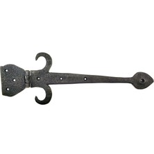 Hobilinka Antika Tarz Dekoratif Pirinç Kuyruklu Çanak Menteşe - 137X390 Mm, Oksit