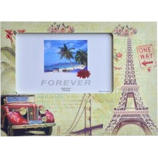 Hobilinka  Decotown Eyfel Kulesi Şekilli Ahşap Fotoğraf Resim Koyma Çerçevesi