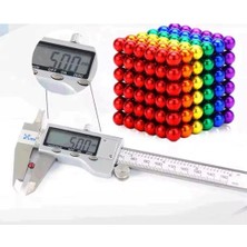 Hobilinka 216 Parça 5mm Manyetik Top Seti | Sihirli Mıknatıslı Küp Yapı Oyuncak | Stres ve Rahatlama I�