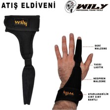 Feyza Design Yüksek Kaliteli Siyah Bilardo Eldiveni Parmaklı