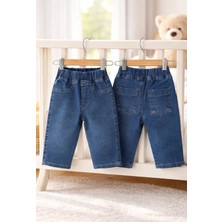 Tuffy Çocuk Lacivert Pantolon Lastikli Bel Rahat Kesim Günlük Çocuk Pantolonu