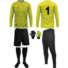 Feyza Design Kaleci Forması, Eşofman, Şort ve Eldiven 5'li Set (Isim Baskısı Hediyeli)