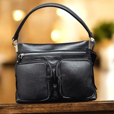 Valvıc Hakiki Deri Ön Cepli Genç Kız Çanta