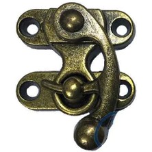 Hobilinka Kancalı Yay Gözü, Ahşap Kutu Klipsi - Küçük, Antik, 100 Adet