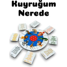 Feyza Design Hayvanlar Kuyruk Bulmaca Zeka Oyunu Eğitici Ahşap Oyuncak