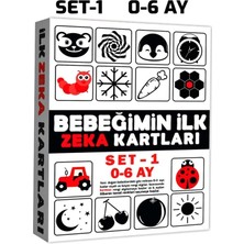 Feyza Design Bebekler Için Ilk Zeka Kartları Seti 0-6 Ay Eğitici Oyuncaklar